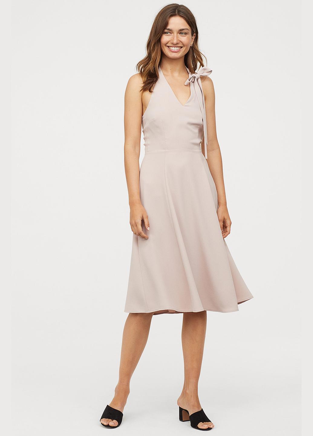 Платье H&M р. 36 Пудровый (766434b45)