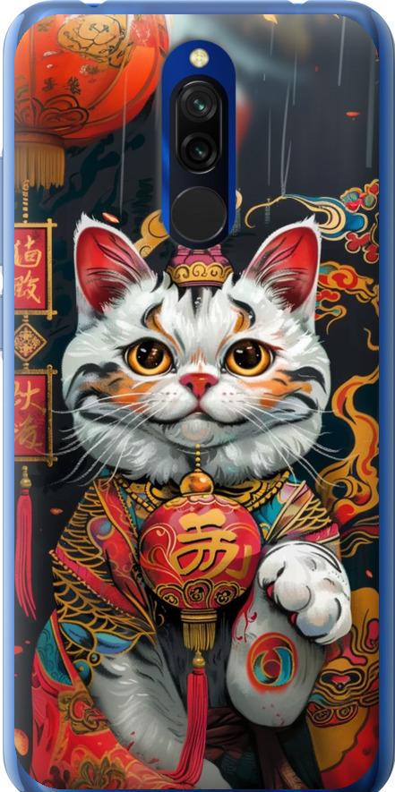 Чехол на Xiaomi Redmi 8 China Cat v2 (6135t-1806-42517) Чехол на Xiaomi Redmi 8 China Cat v2 (6135t-1806-42517)