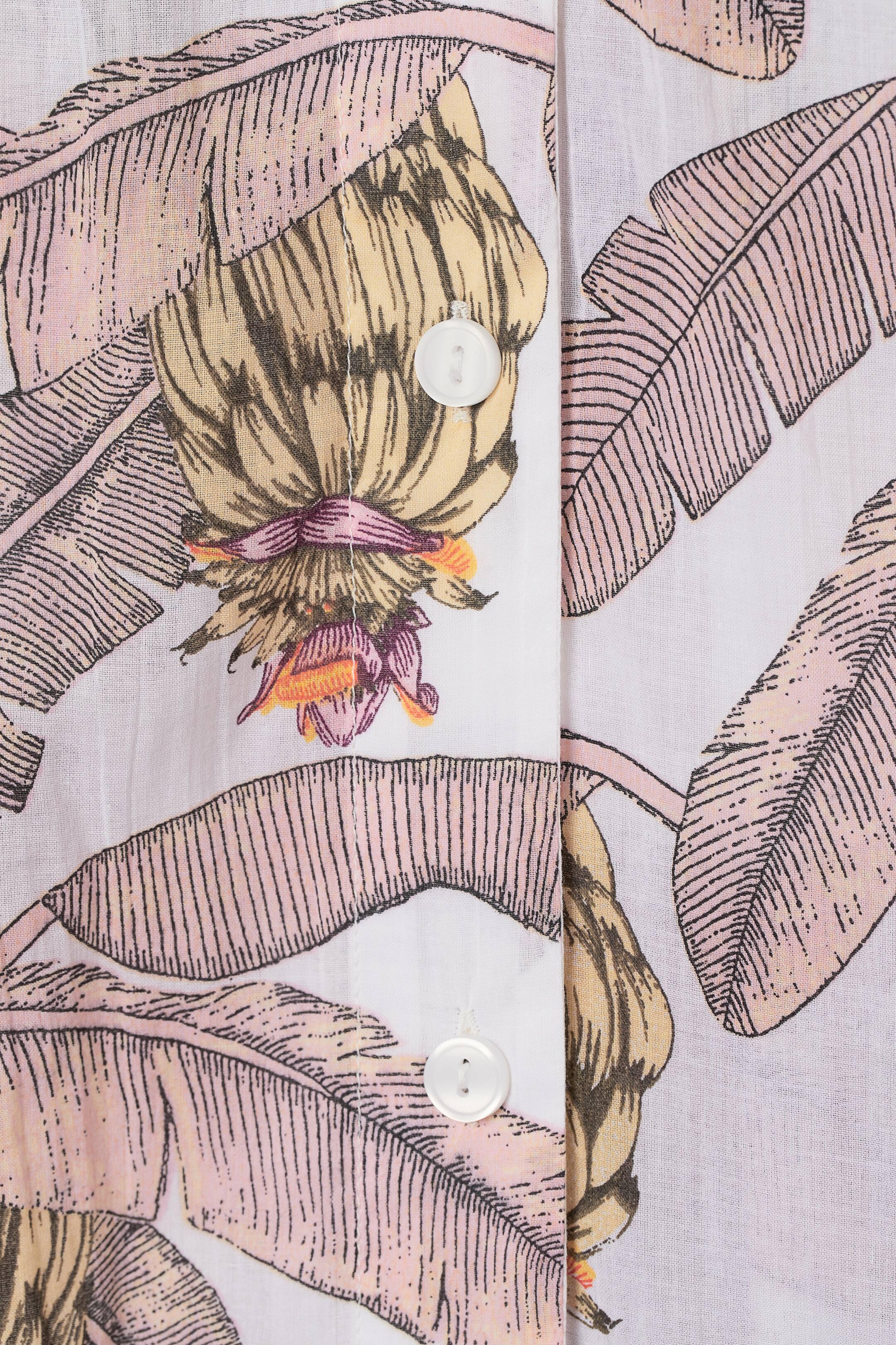 Платье-рубашка оверсайз L Бело-розовый (8667281wer) - фото 2