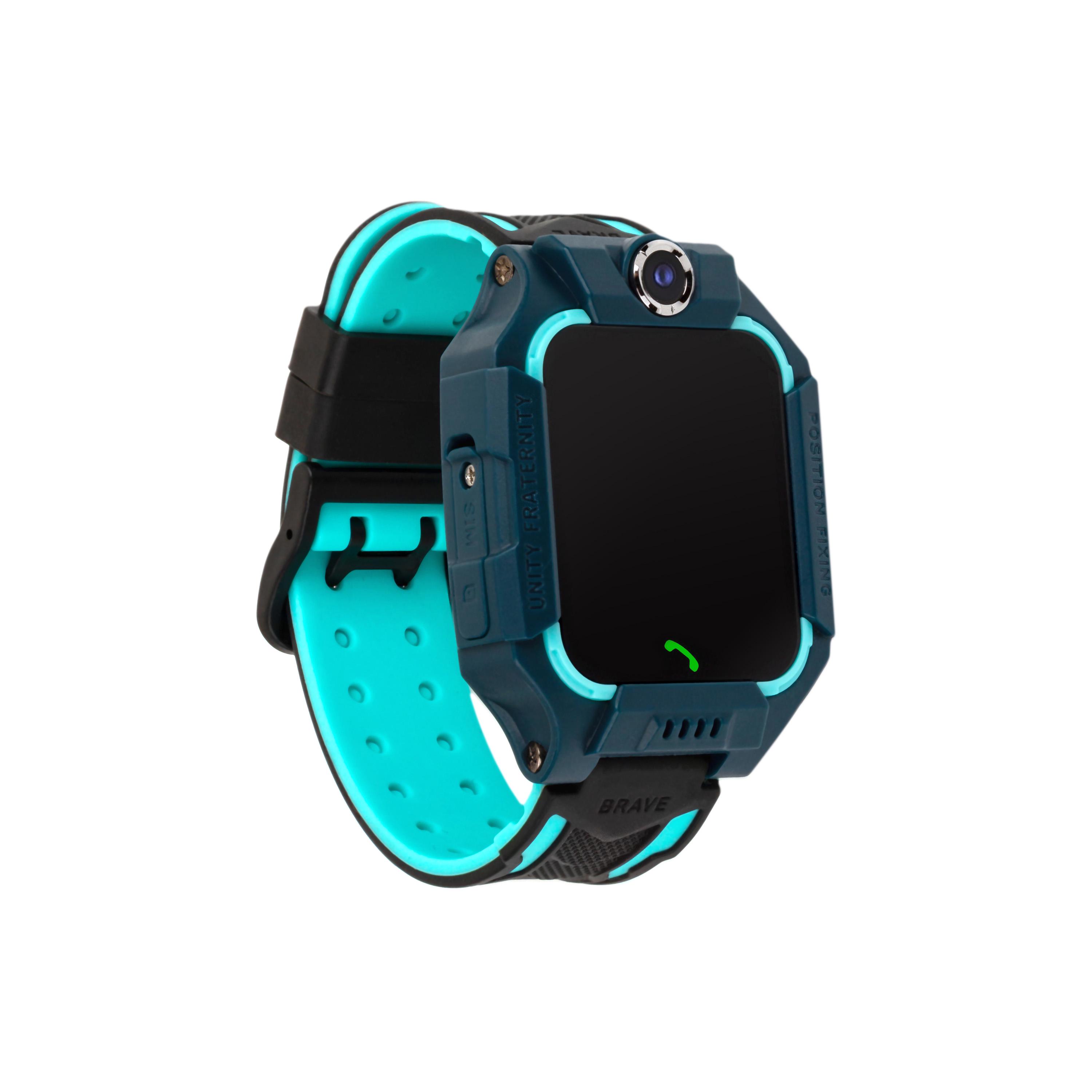 Детские смарт часы-телефон трекер Discovery iQ5000 Camera LED Light Blue