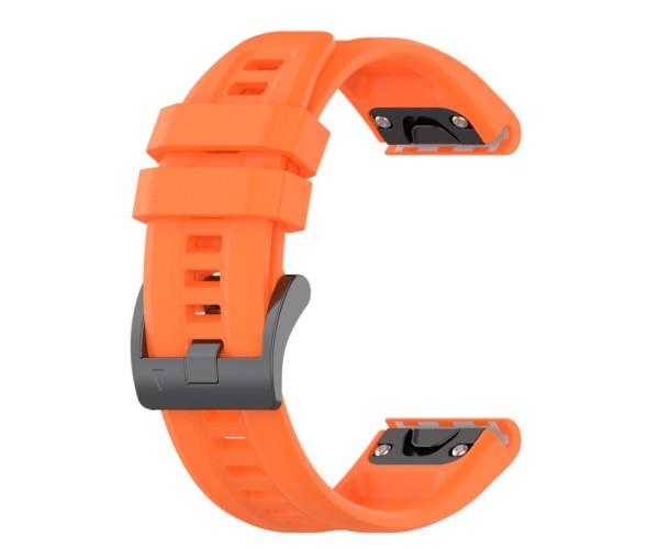 Ремешок Silicone для Garmin Fenix 8 51 мм Оранжевый