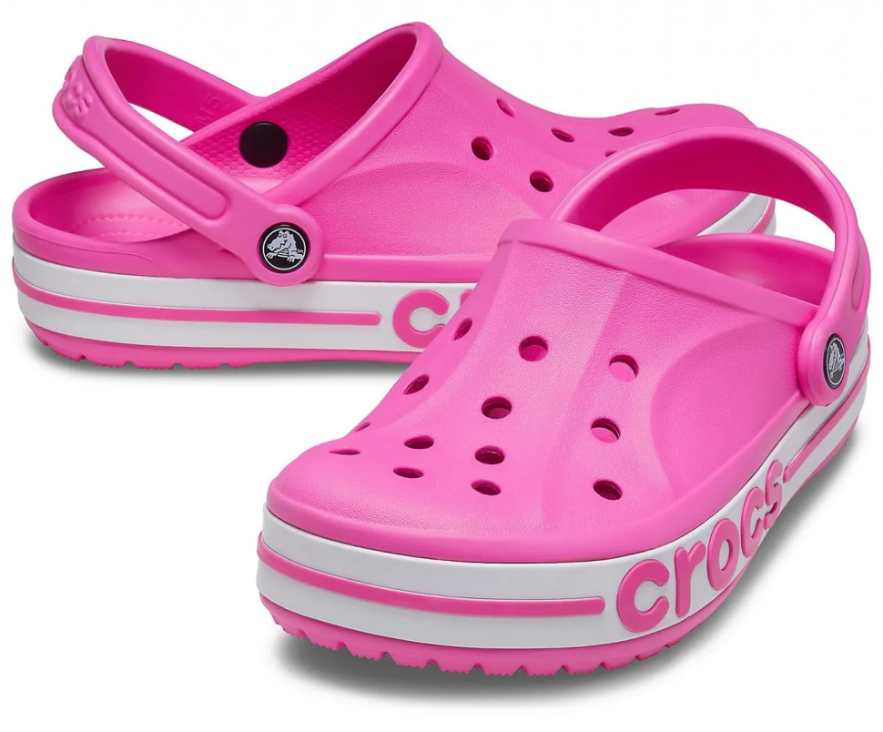 Сабо жіночі Crocs Bayaband Clog Electric р. 36-37 Яскраво-рожевий (17435)