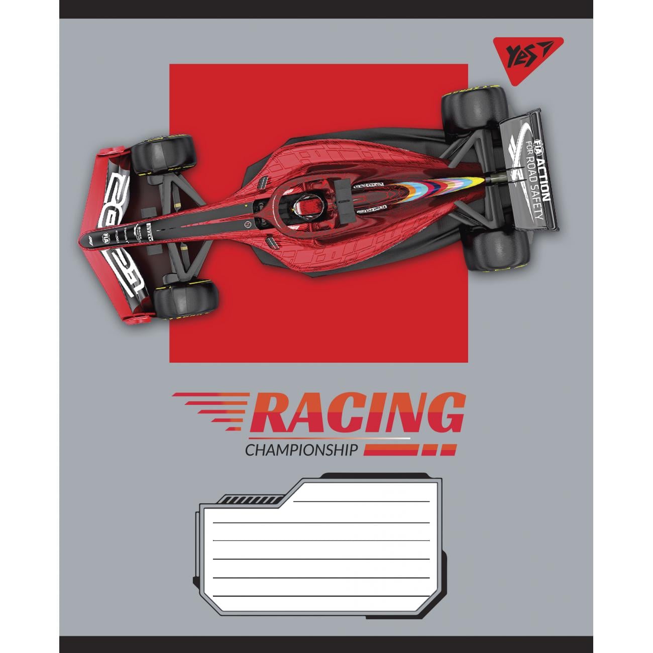 Тетрадь школьная YES Racing Championship клетка 36 л. (765948) Тетрадь школьная YES Racing Championship клетка 36 л. (765948)