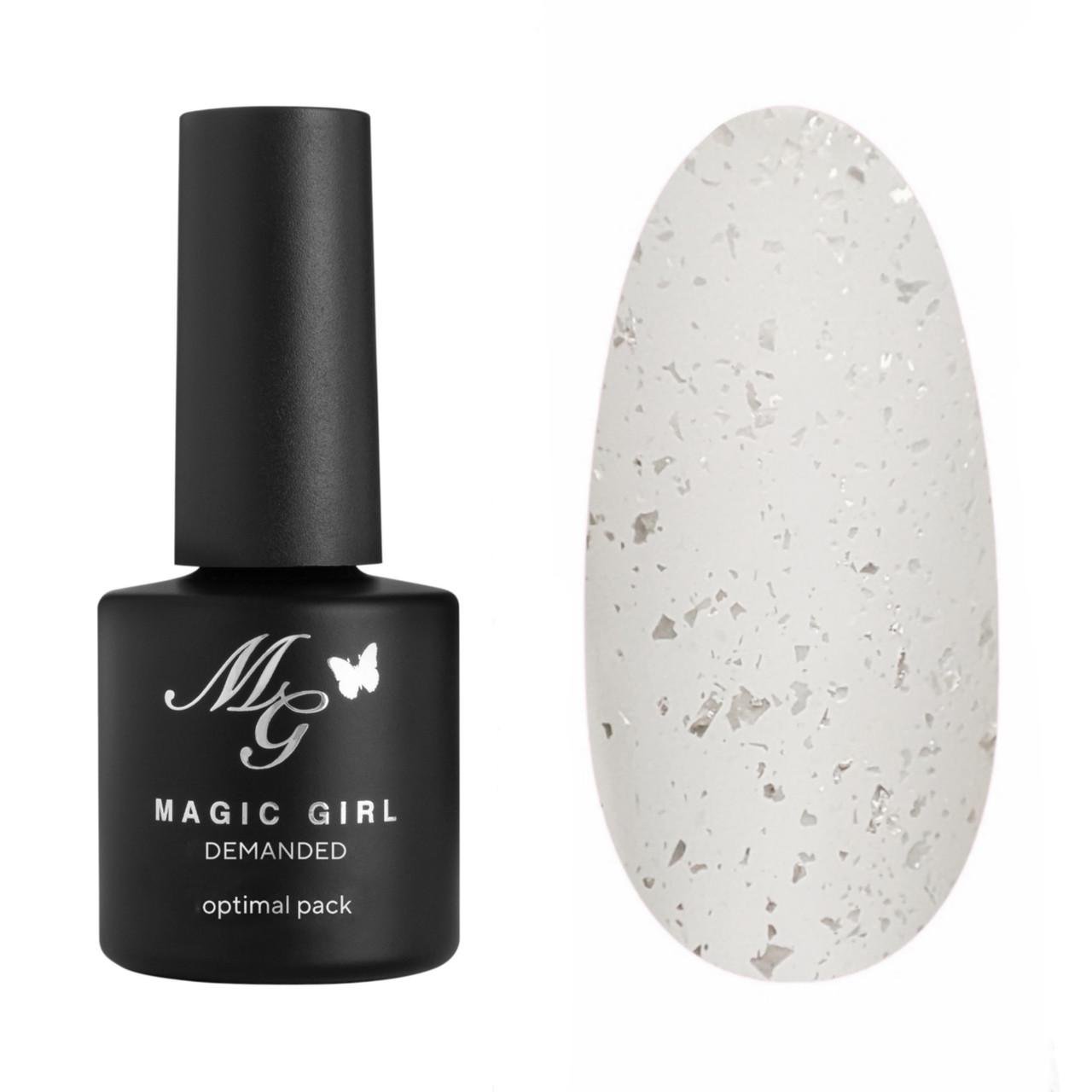 Топ для гель лаку Magic Girl з поталю 8 мл Silver Matte (AQ11122234)