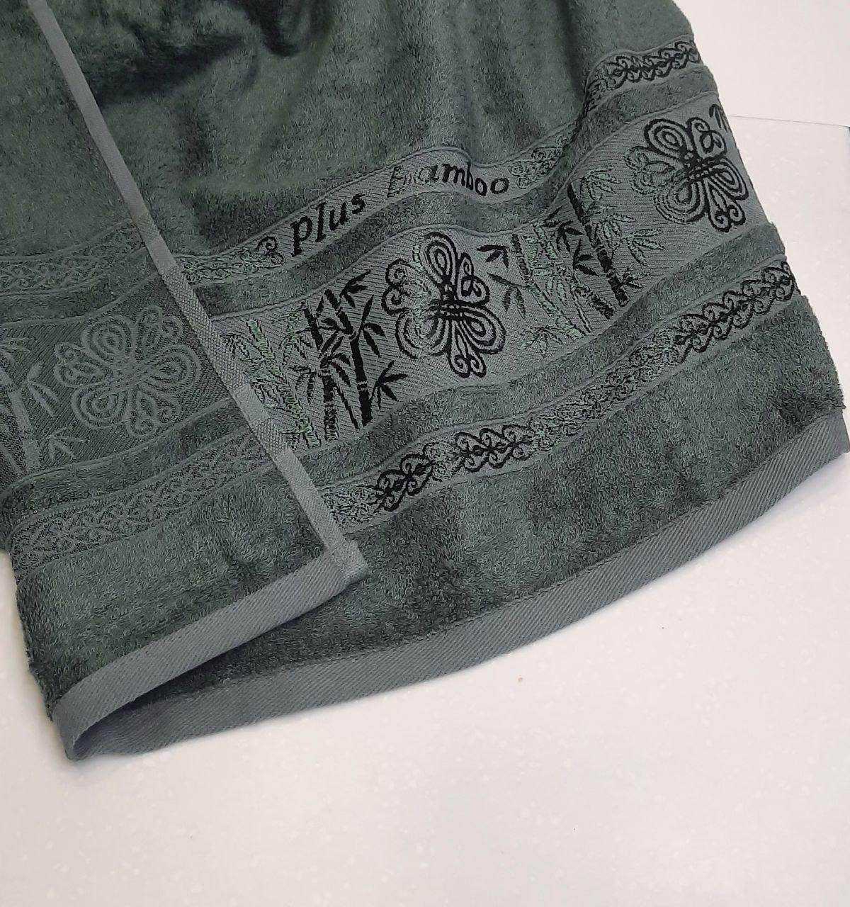 Полотенце бамбуковое банное Philippus 70х140 Изумрудный (05844) - фото 3