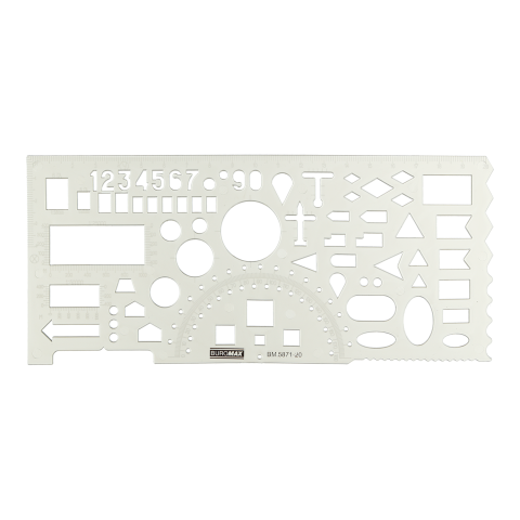 Линейка-трафарет Офицерская 20 см (32898731) Линейка-трафарет Офицерская 20 см (32898731)