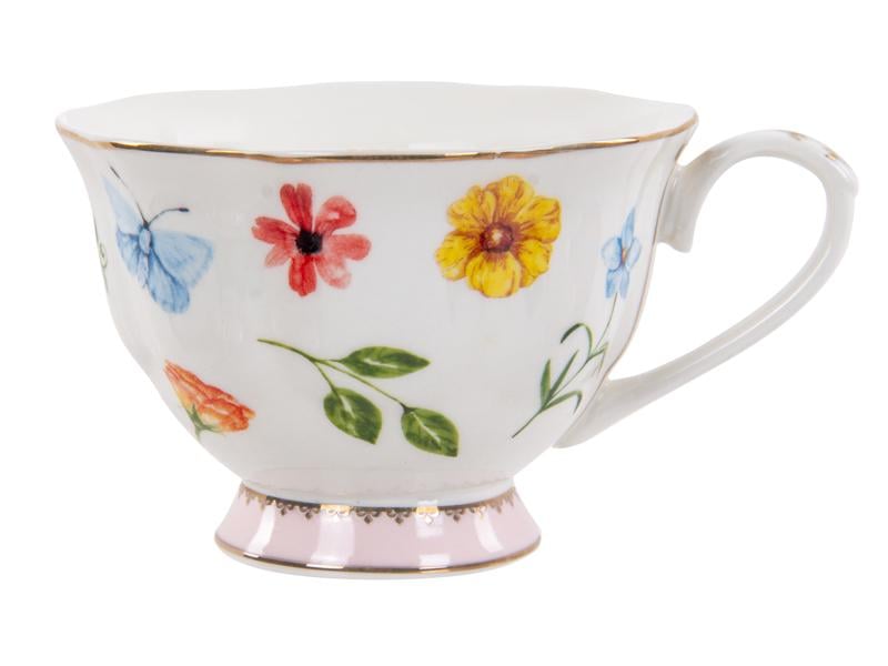 Набір чайних чашок Lefard Blossom порцелянових з блюдцем на 2 персони 220 мл Рожевий/Білий (922-086) - фото 4 Набір чайних чашок Lefard Blossom порцелянових з блюдцем на 2 персони 220 мл Рожевий/Білий (922-086) - фото 4