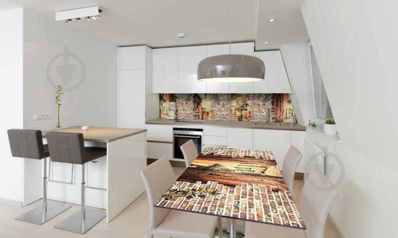 Наклейка виниловая на стол Zatarga «Кирпичная кладка» 600х1200 мм Z180690st Наклейка виниловая на стол Zatarga «Кирпичная кладка» 600х1200 мм Z180690st