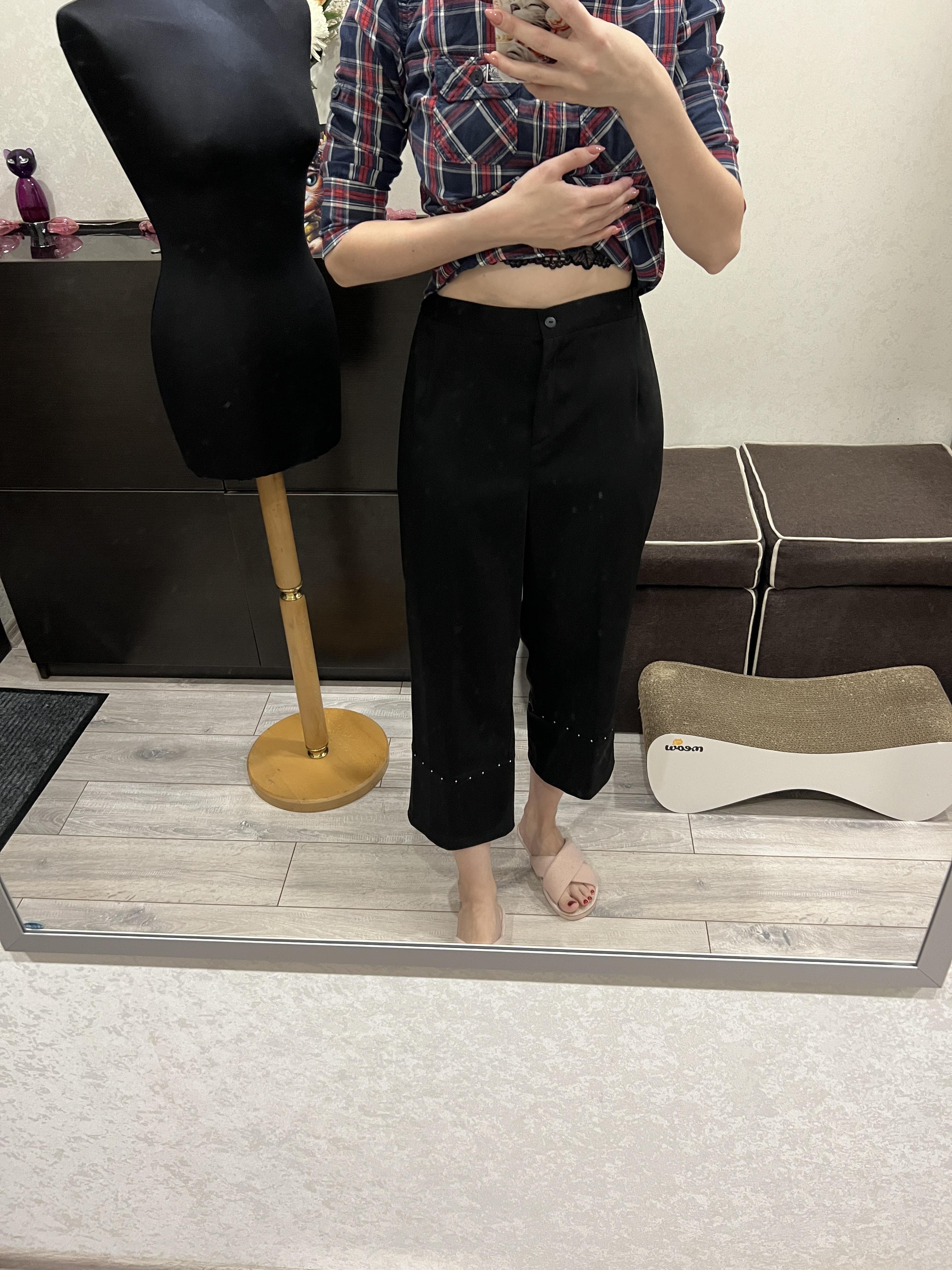 Капрі Sharm collection зі стразами 4XL Чорний (7830556) - фото 6 Капрі Sharm collection зі стразами 4XL Чорний (7830556) - фото 6