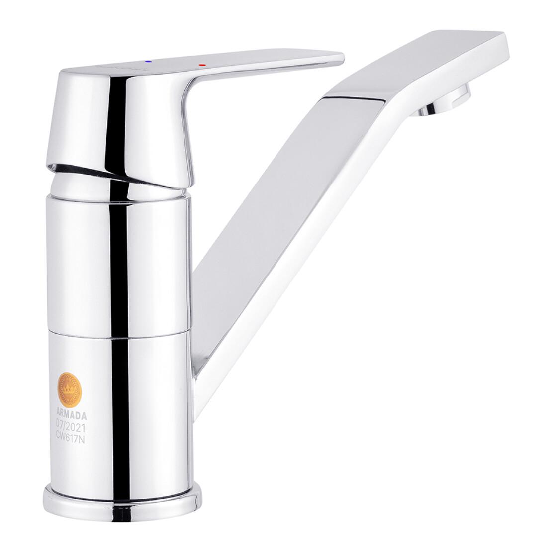 Смеситель для раковины с поворотным изливом Kroner KRP Armada C011 Хром (CV024310) - фото 3