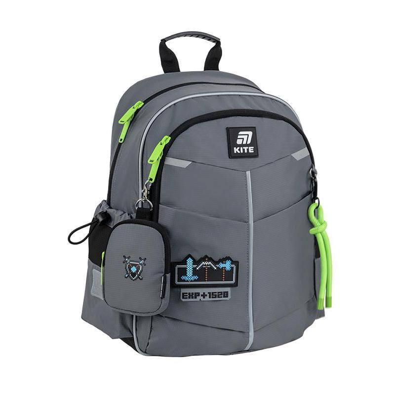 Рюкзак школьный KITE Education Next level 36x25x12 см 12 л Серый (K25-771S-6)