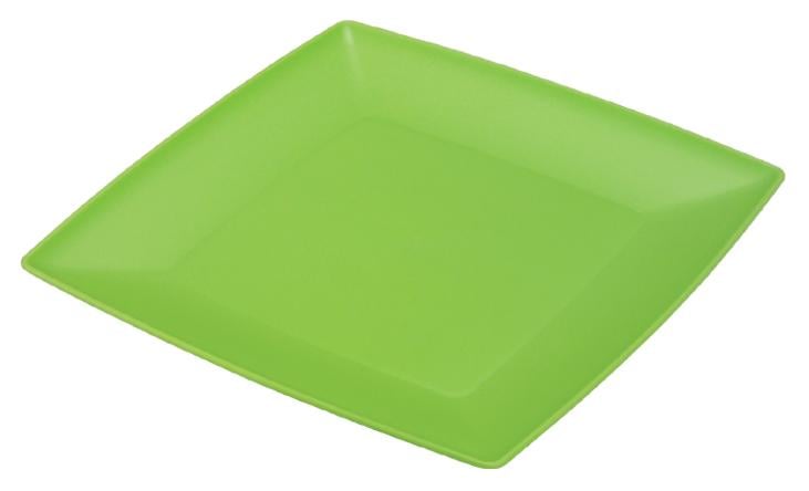 Тарелка Ucsan пластиковая мелкая 19 см квадратная (M-631)