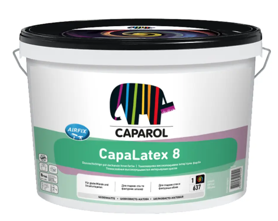 Фарба інтер'єрна латексна шовковисто-матова Caparol CapaLatex 8 база 3 9,4 л (2439888992)