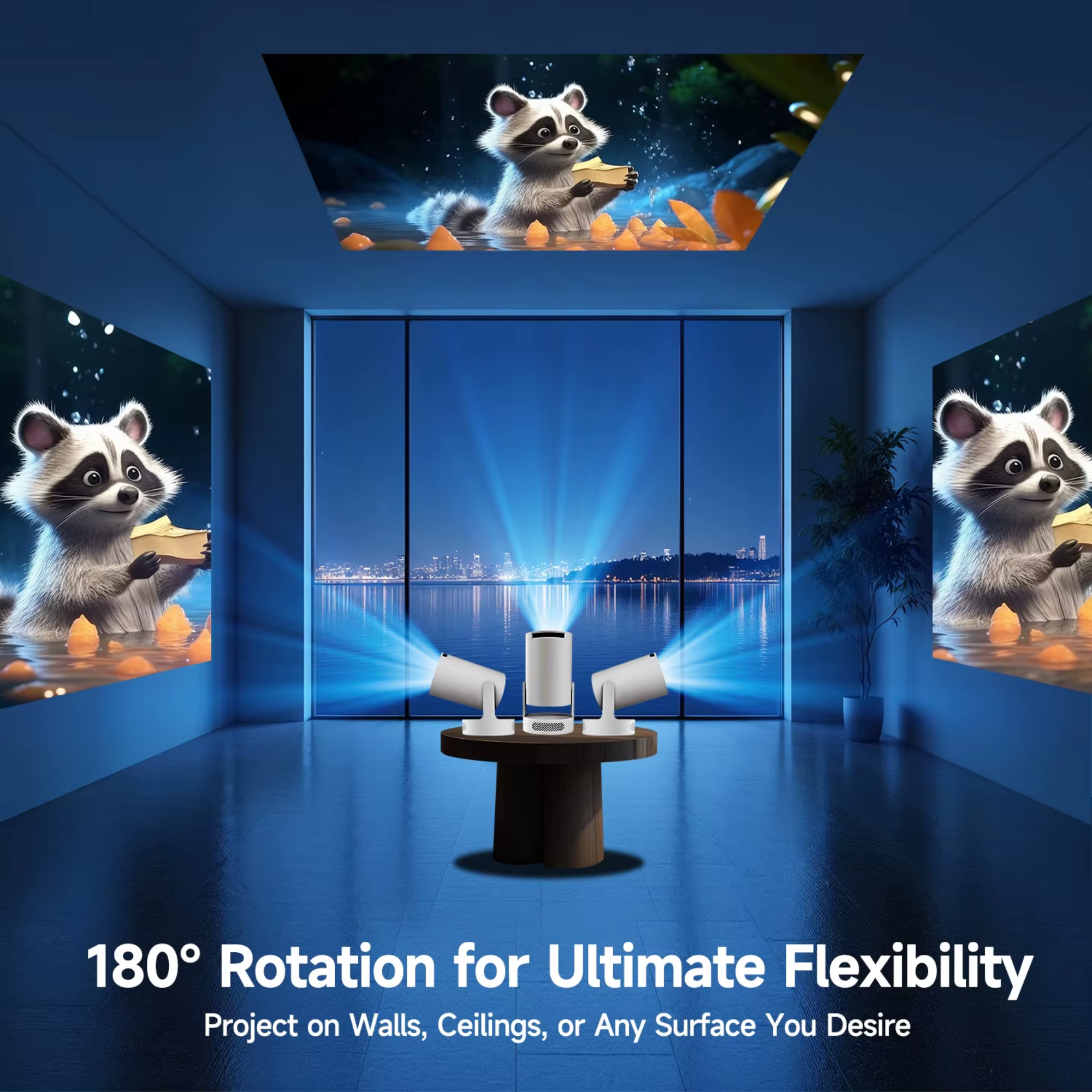 Проектор Magcubic HY300 PRO с мощным HiFi звуком White - фото 9 Проектор Magcubic HY300 PRO с мощным HiFi звуком White - фото 9