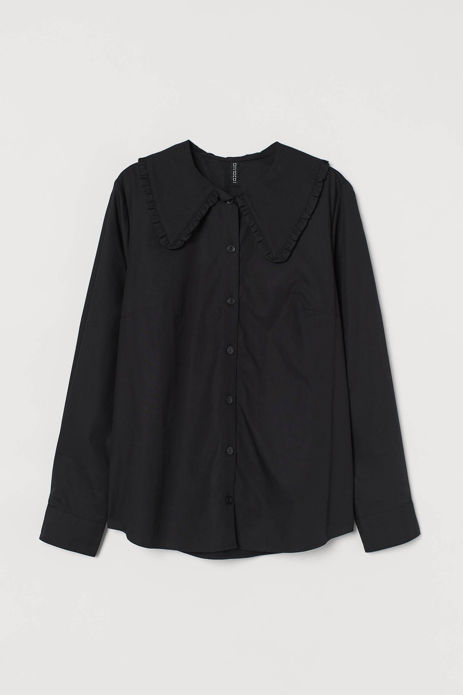 Сорочка H&M XS Чорний (X1202920830)