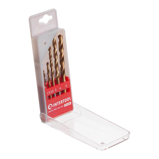 Набор сверл по металлу Intertool HSS 5 шт. (SD-0005)