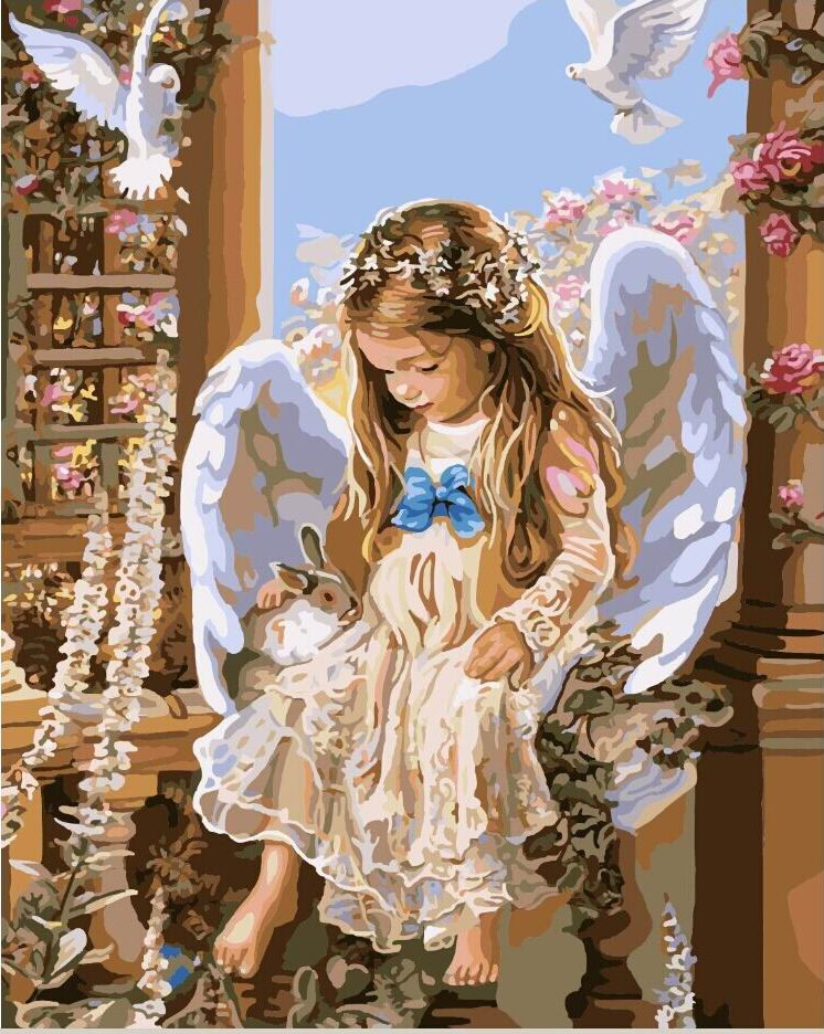 Картина по номерам Brushme Ангел (GX7158) Картина по номерам Brushme Ангел (GX7158)