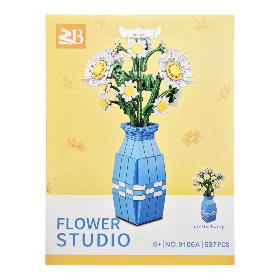 Конструктор дитячий Квіти Ромашка Flower Studio 9106A 537 деталей (RLT50820) Конструктор дитячий Квіти Ромашка Flower Studio 9106A 537 деталей (RLT50820)