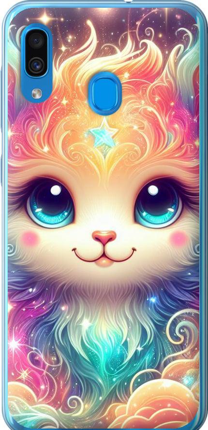 Чехол на Samsung Galaxy A20 2019 A205F Сказочный котенок (5813u-1761-42517)