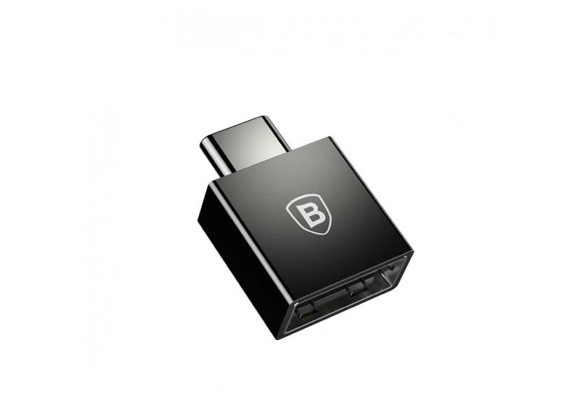 Перехідник Baseus Exquisite Type-C Male Female to USB Black (CATJQ-B01 10904) - фото 3