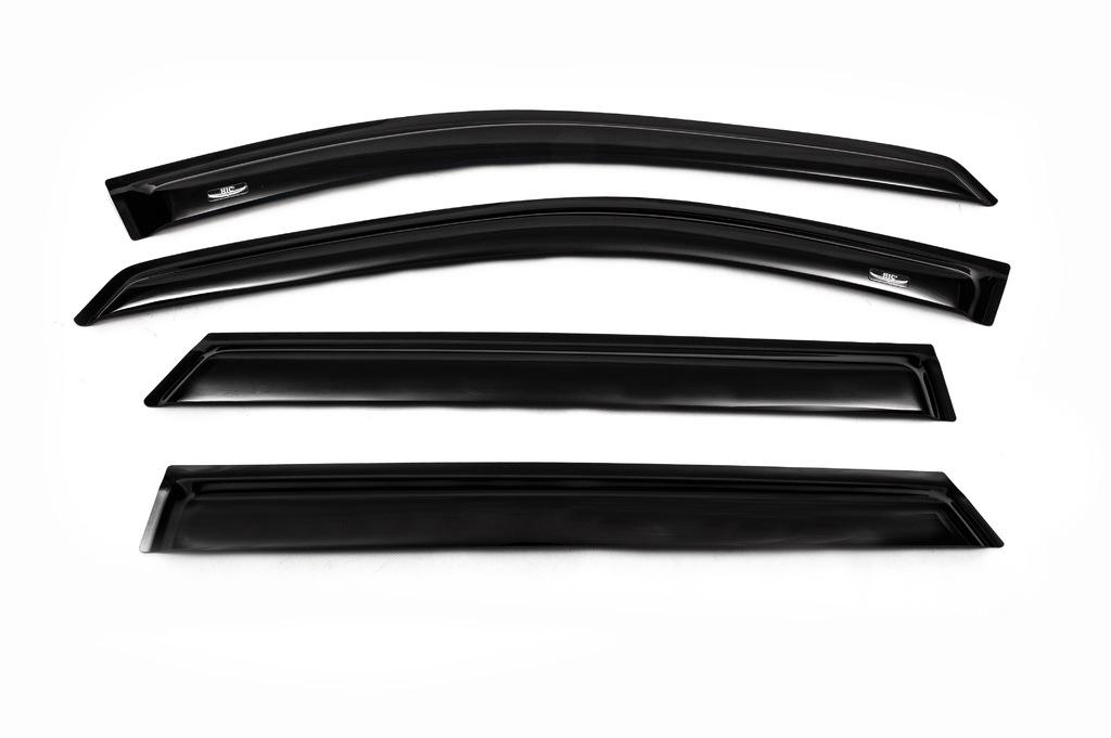 Ветровики SW HIC для Mercedes C-class W203 2000-2007 гг. поликарбонат Черный