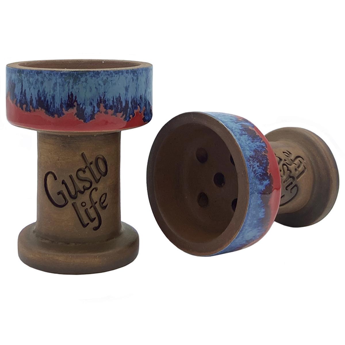 Чаша для кальяна Gusto Bowls Rook Red/Blue (19072023-18)