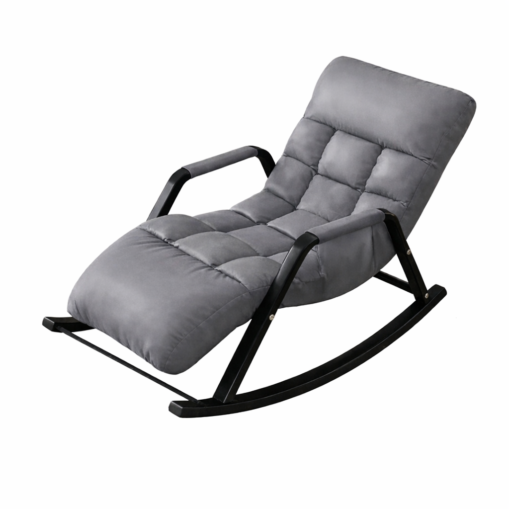 Крісло-гойдалка Y-03 з підставкою для ніг та підголівниками Сірий (NNY03)