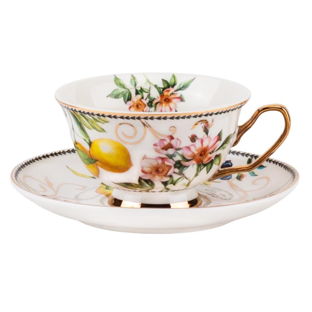 Чашка фарфоровая с блюдцем Modern Elegant Past 200 мл