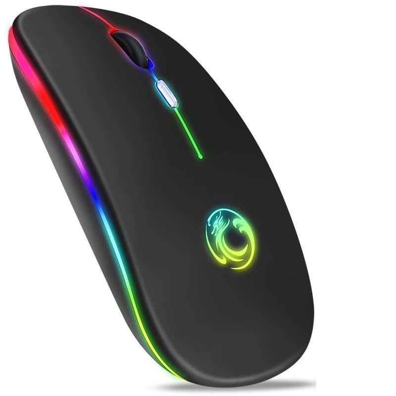 Комп'ютерна мишка бездротова акумуляторна з Bluetooth/2,4 ГГц і RGB підсвіткою (000415)