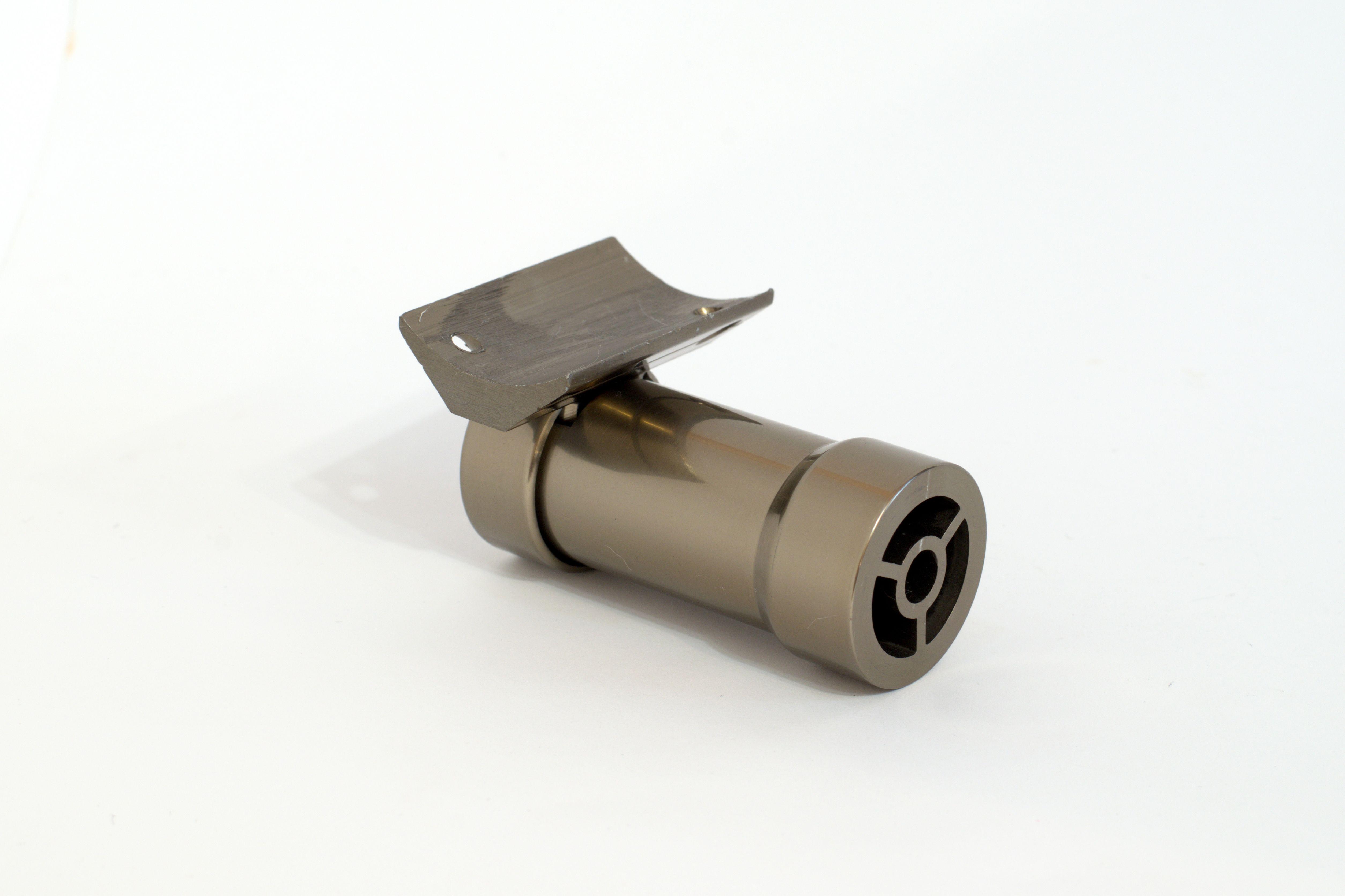 Тримач поручня до стіни розбірний до алюмінієвих поручнів тип коло Шампань (10622ш)