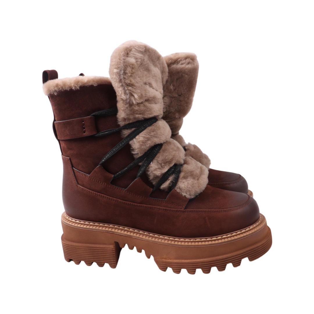 Ботинки женские Geronea 963-22ZHC нубук р. 36 Коричневый (29183803)