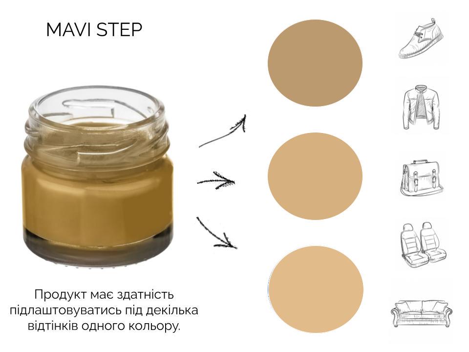 Крем для взуття та шкіри Mavi Step Creme de Beaute 25 мл Середньо-бежевий (C01/138/025) - фото 3