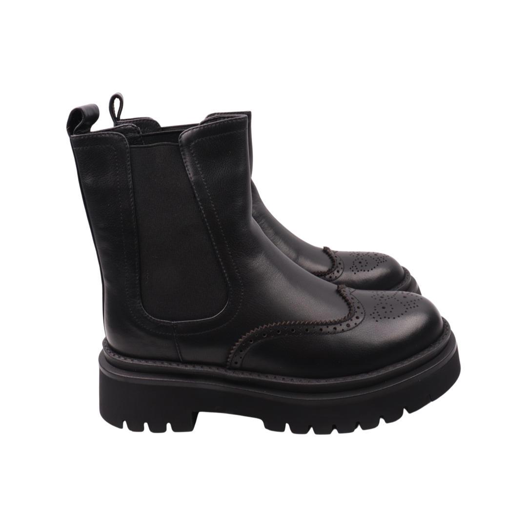 Ботинки женские Farinni из кожи р. 38 Черный (336-23ZHC)