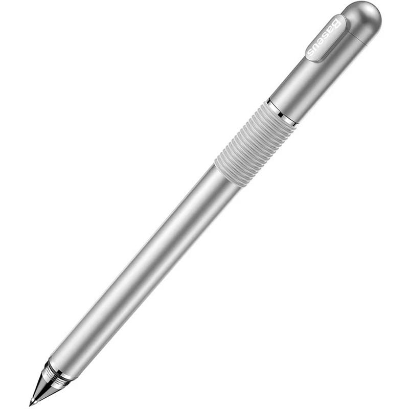 Ручка-стилус Baseus Golden Cudgel Capacitive Stylus Pen 2в1 Silver - фото 1