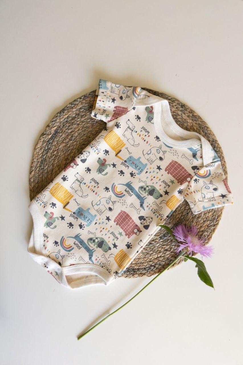 Боди интерлок короткий рукав Таксы 80 см (2676547313)