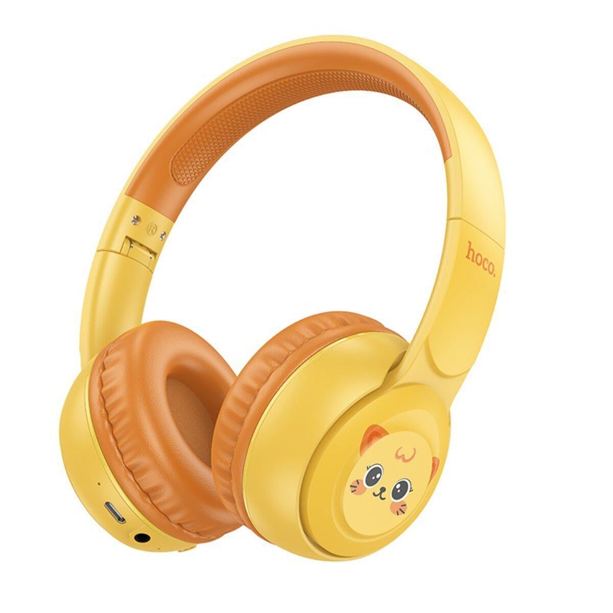 Наушники беспроводные детские Hoco W60 Sun Yellow (26448507)