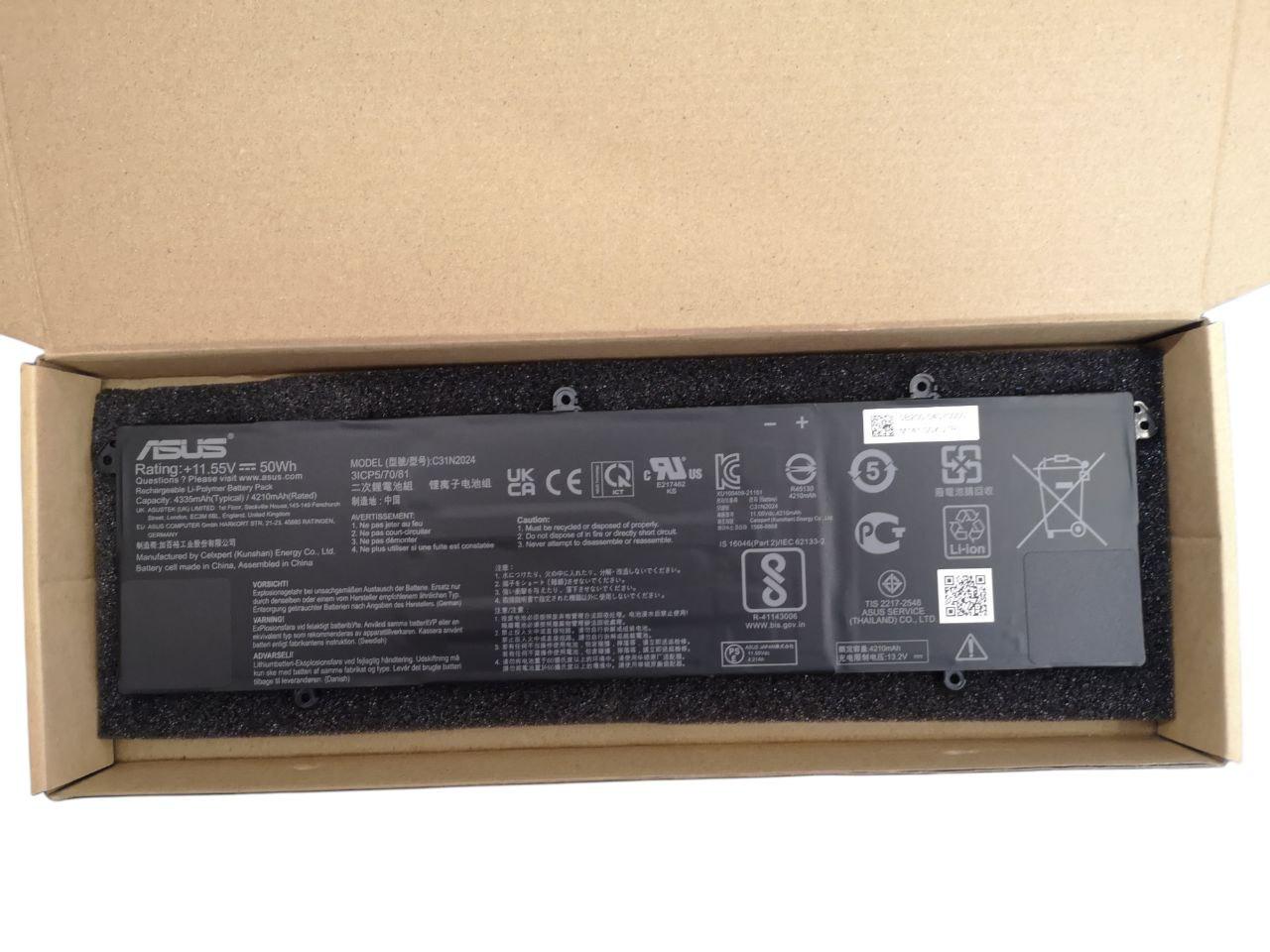 Аккумулятор для Asus VivoBook Pro M3401QC/M7600QE/X3400PA/0B200-04070000/C31N2024 4335 mAh 50Wh (000012374)