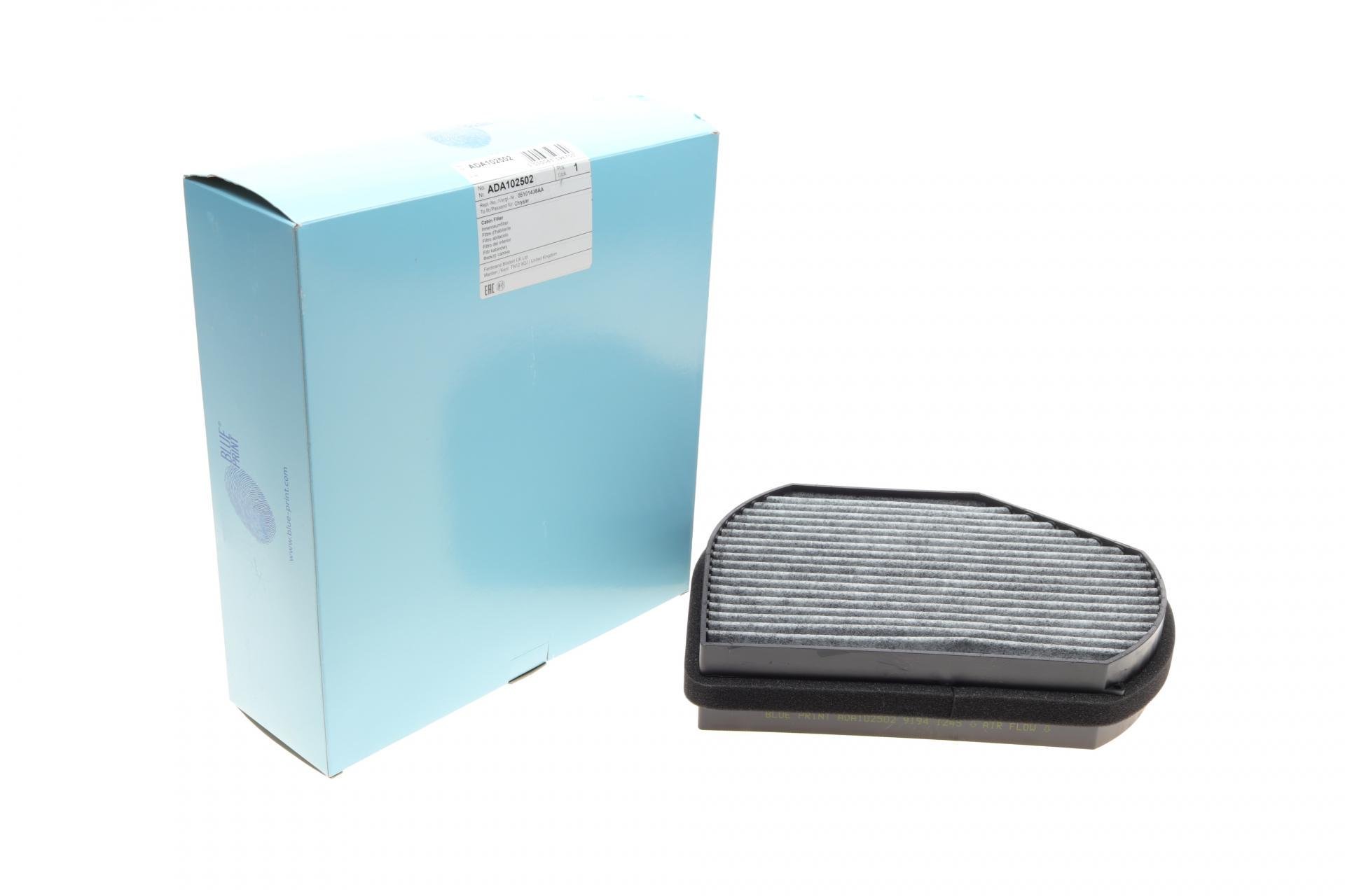 Фильтр салона BLUE PRINT для MB C-class W202/E-class W210 93-03 угольный (ADA102502)