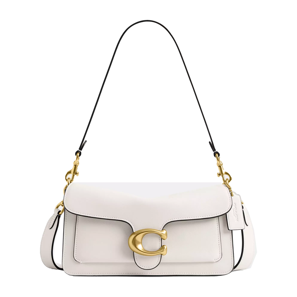 Сумка женская Coach Polished Pebble Leather Tabby Shoulder Bag 26 Chalk (CH52)