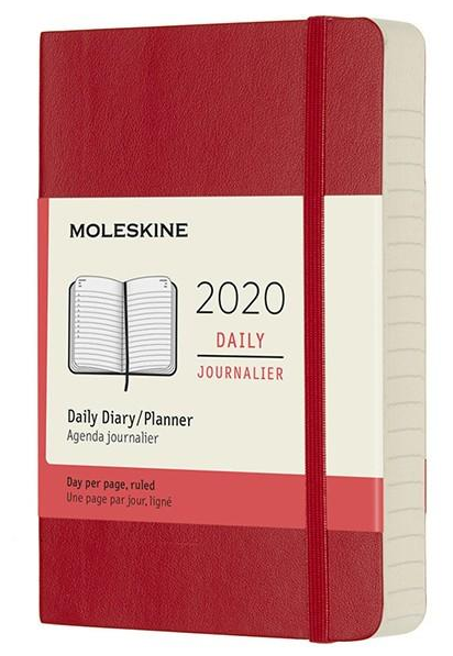 Ежедневник Moleskine 2020 маленький Красный (DSF212DC2Y20)