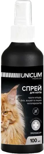 Спрей UNiCUM Premium від бліх та кліщів для котів 100 мл (4820150201753)