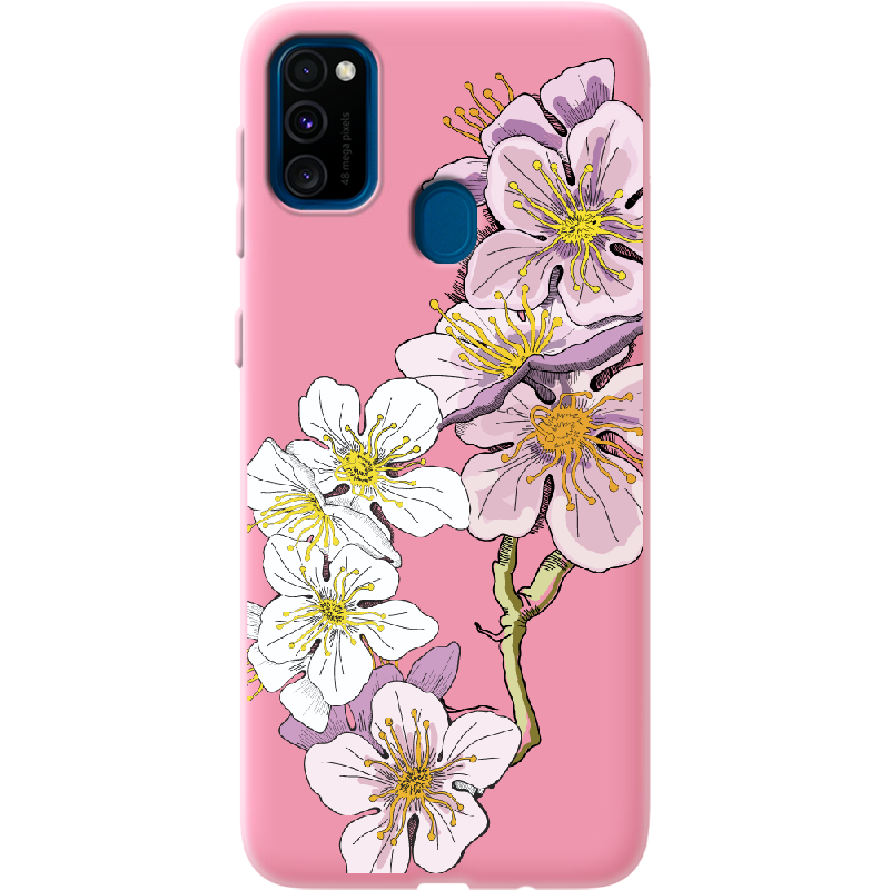 Чохол Boxface Samsung M307 Galaxy M30s Cherry Blossom Рожевий силікон (38209-cc4-41819)