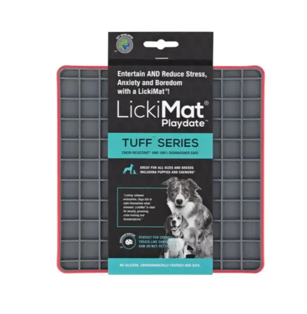 Килимок для ласощів LickiMat Playdate Tuff Series Червоний
