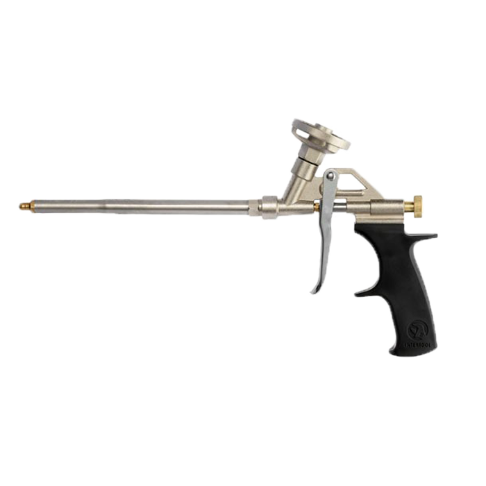 Пістолет для піни Intertool нікель (PT-0603) - фото 1 Пістолет для піни Intertool нікель (PT-0603) - фото 1