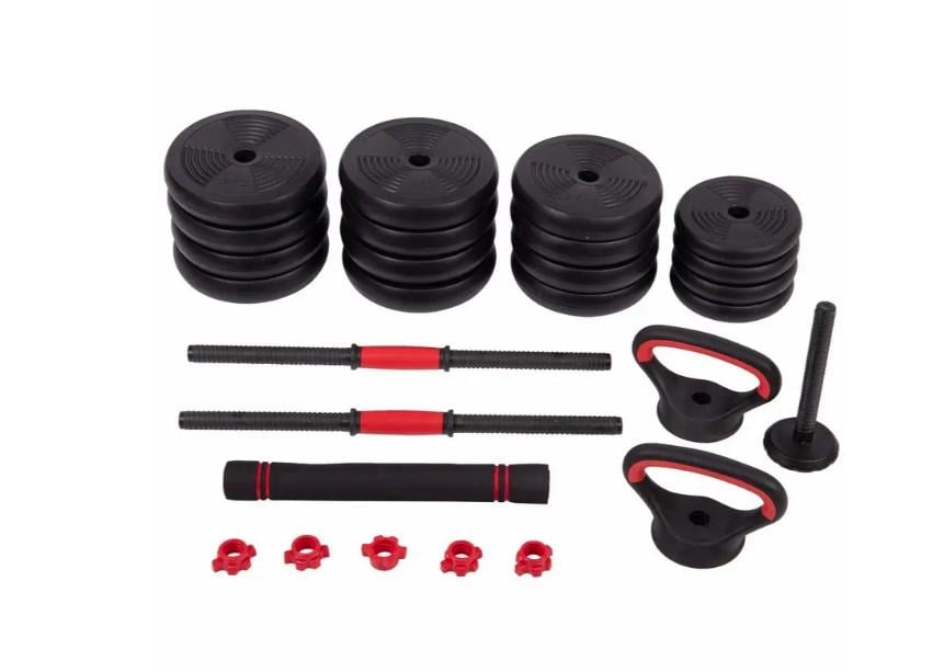 Гантели разборные HMS SGN130 PRO 6-в-1 со штангой и гирями 30 кг (417038)