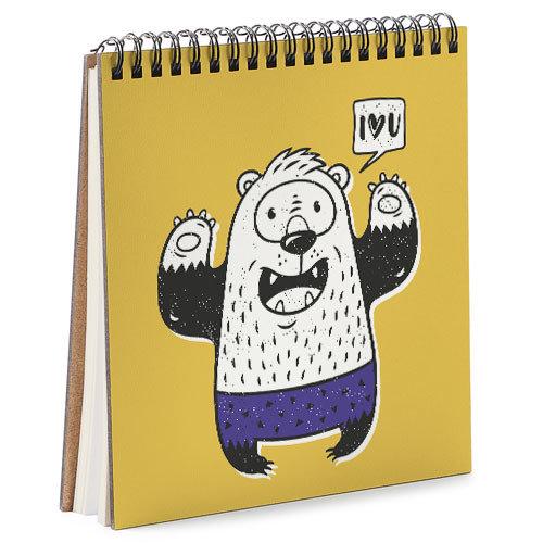 Скетчбук Медведь 16,7x18 см (BDK_18L020)