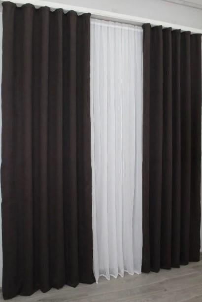 Комплект штор Olivia микровелюр 1,5х2,85 м 2 шт. Венге (1079ш)