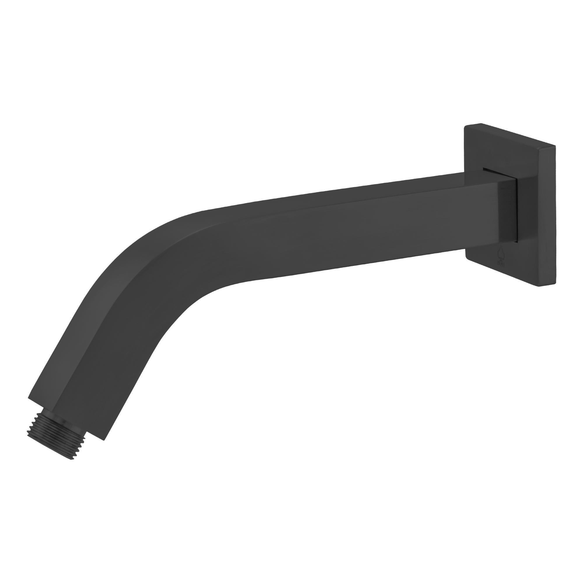 Кронштейн для верхнего душа BAI латунный настенный настенный квадратный 18х2,5х2,5 см Черный (0453)