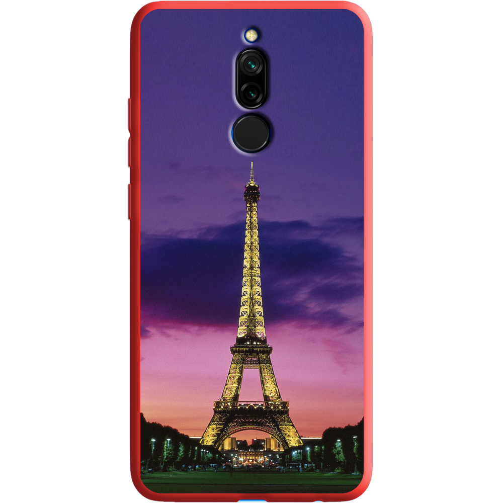 Чохол Boxface Xiaomi Redmi 8 Опівночі в Парижі Червоний силікон  (38411-up964-38680)