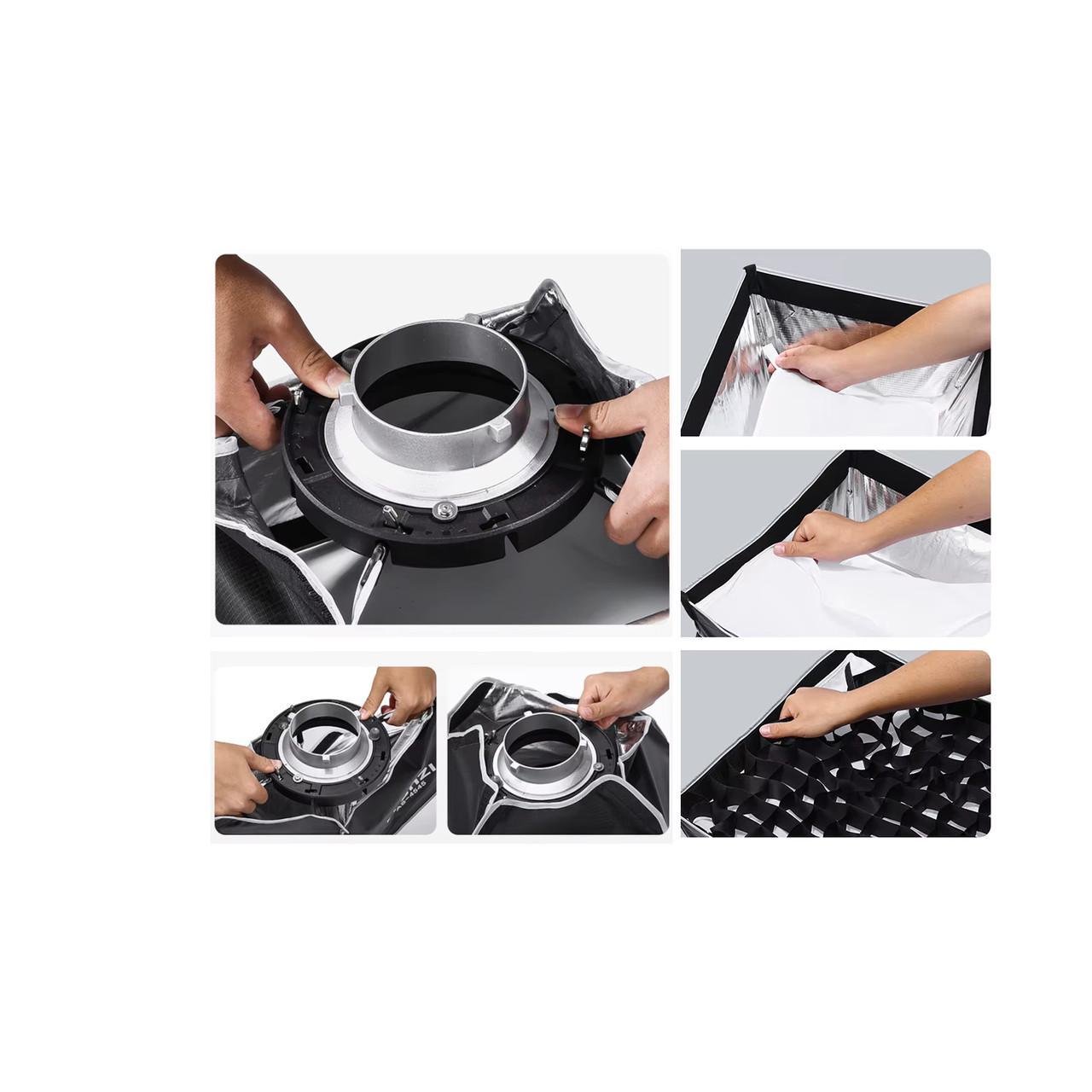 Софтбокс квадратный Ulanzi AS-4545 соты 45 см (2445479929) - фото 2 Софтбокс квадратный Ulanzi AS-4545 соты 45 см (2445479929) - фото 2